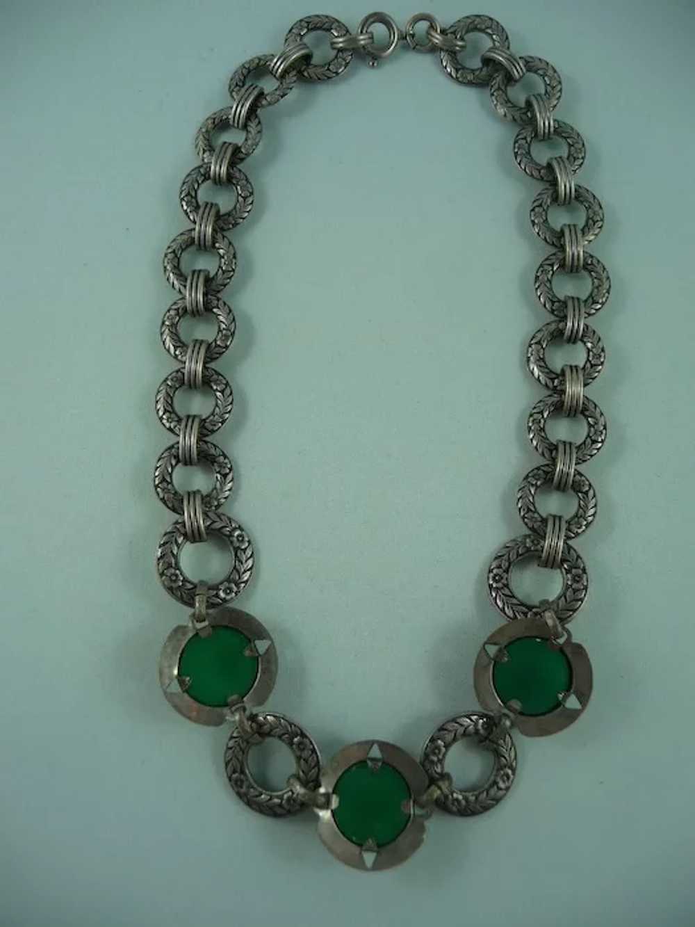 Lovely Deco Green Necklace - image 3