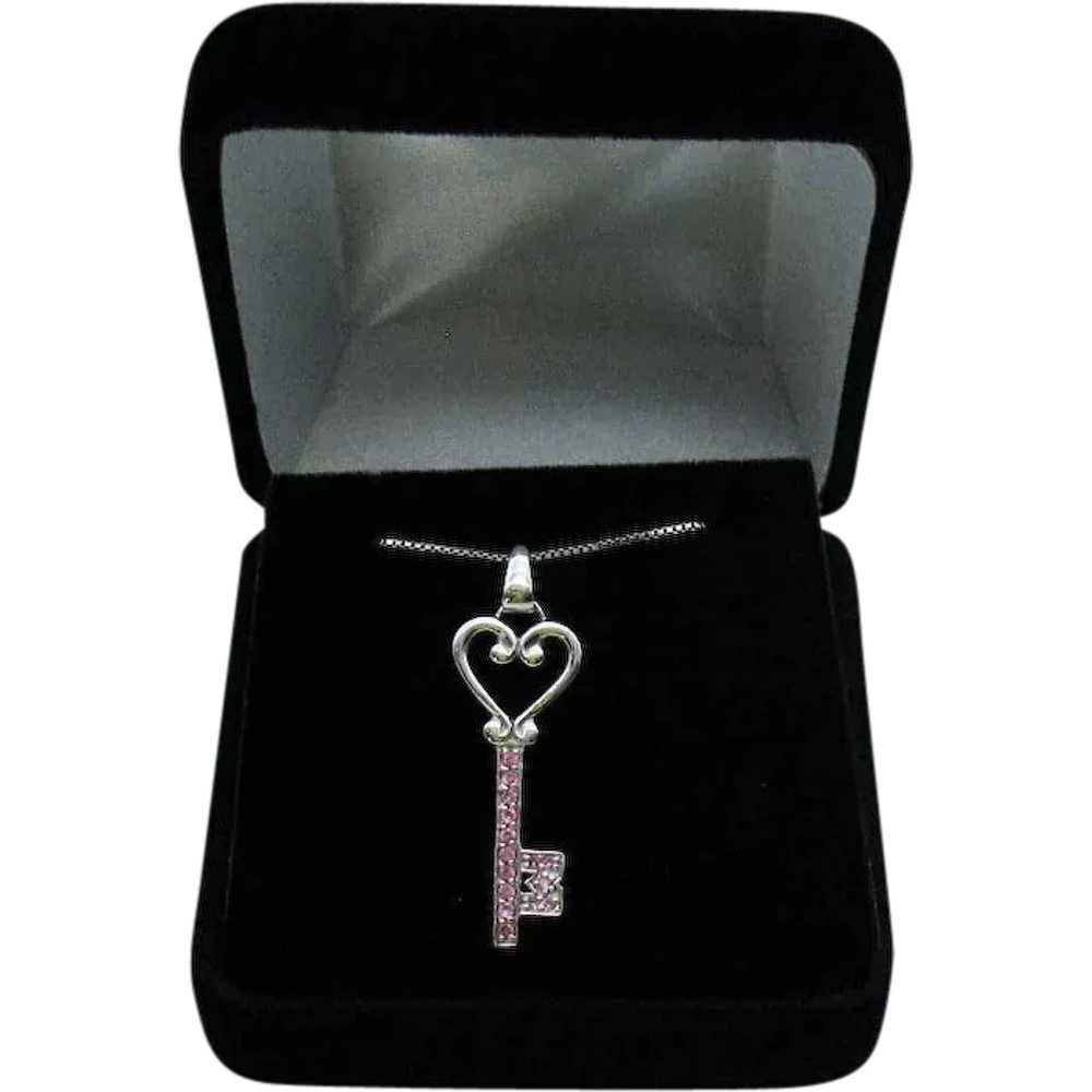 Beautiful Signed STE 925 Sterling Silver Key to m… - image 1