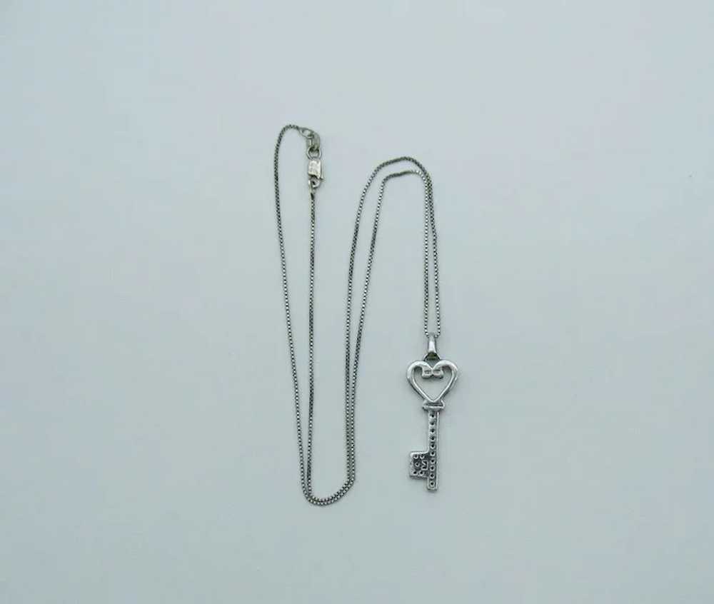 Beautiful Signed STE 925 Sterling Silver Key to m… - image 4