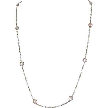Cultured Baroque Pearl 35" Long Necklace 14 Karat… - image 1