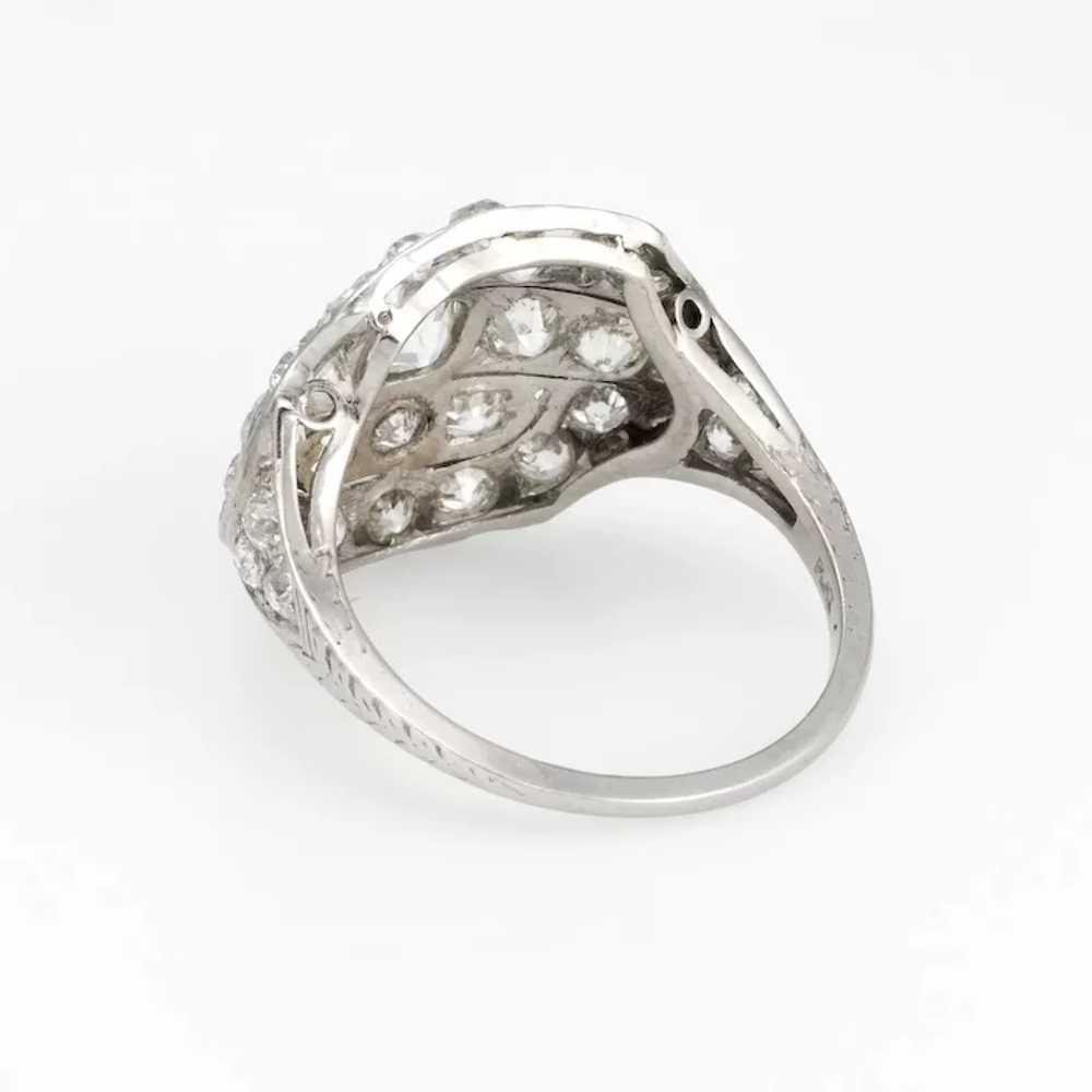 Vintage Art Deco 2.25ct Diamond Ring Platinum Fin… - image 5
