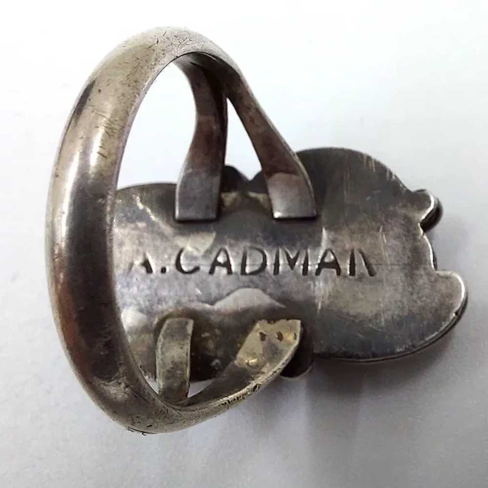 Sterling Silver Andy Cadman Navajo Mother of Pear… - image 4