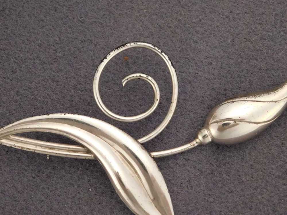 Sterling Silver Tulip Pin - image 2