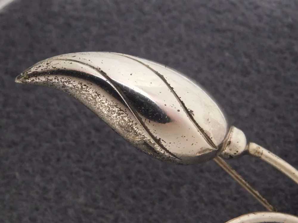 Sterling Silver Tulip Pin - image 6