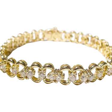 Garlands Links Bracelet 18K Brilliant Diamonds Ove