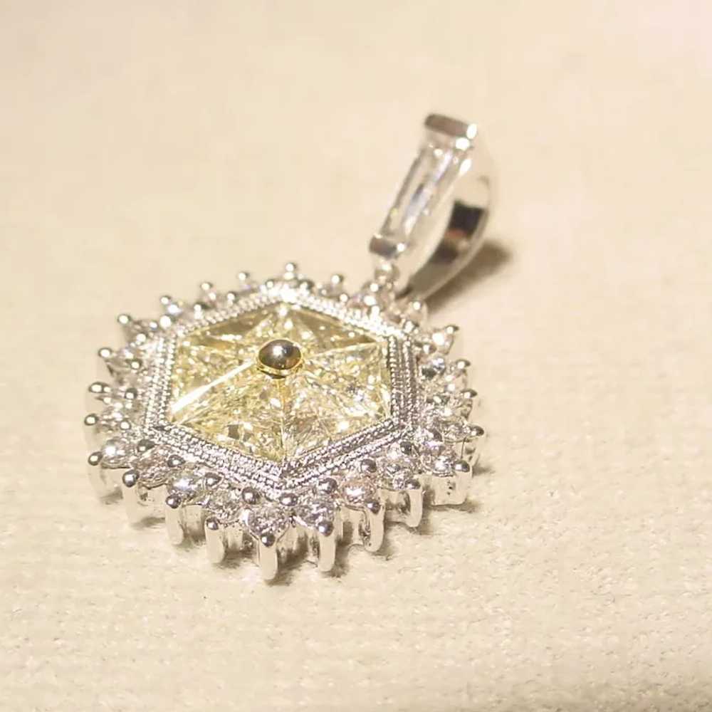 Lavish Champagne Diamond Pendant 18K - image 5
