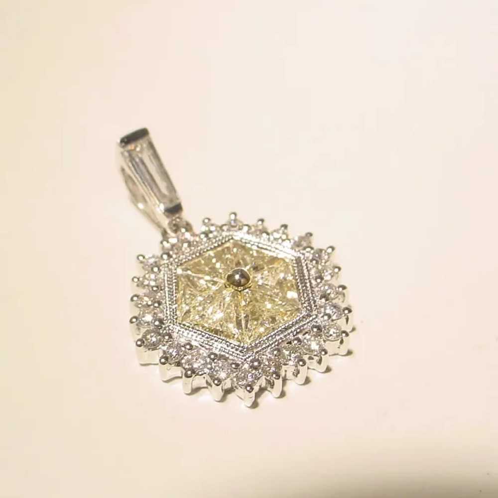 Lavish Champagne Diamond Pendant 18K - image 6