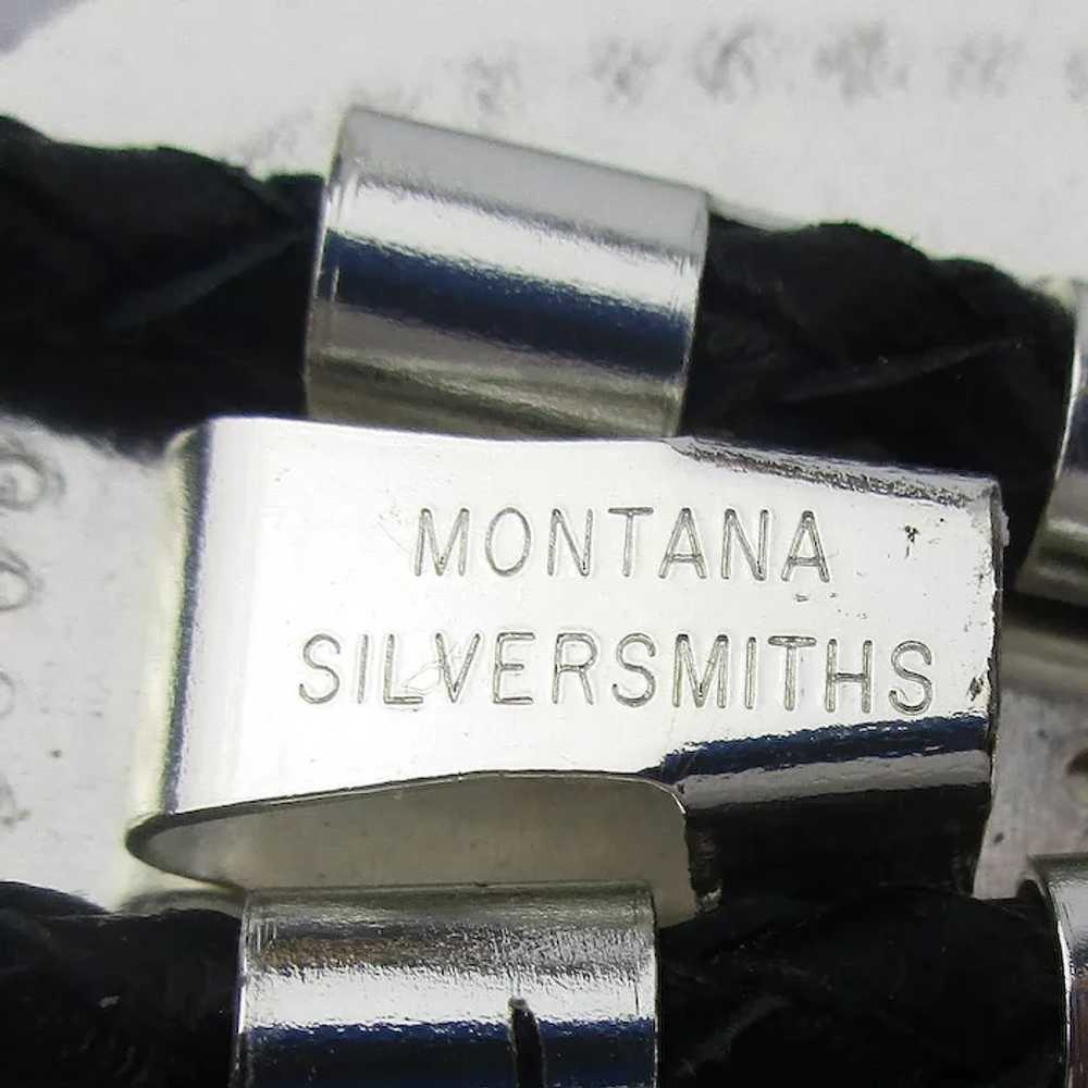 Vintage Montana Silversmiths Bolo Neck Tie Soarin… - image 4