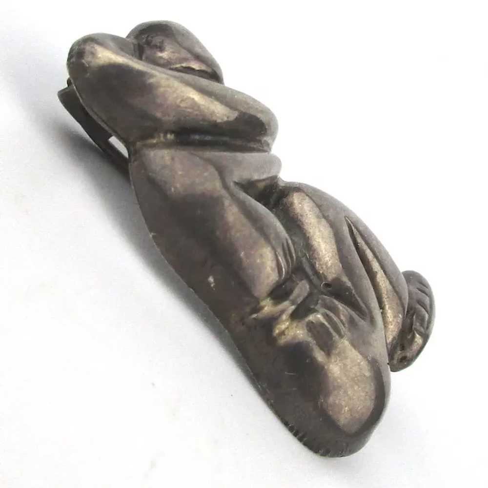 Early Mexican Sterling Silver Sleeping Mexican Pi… - image 2