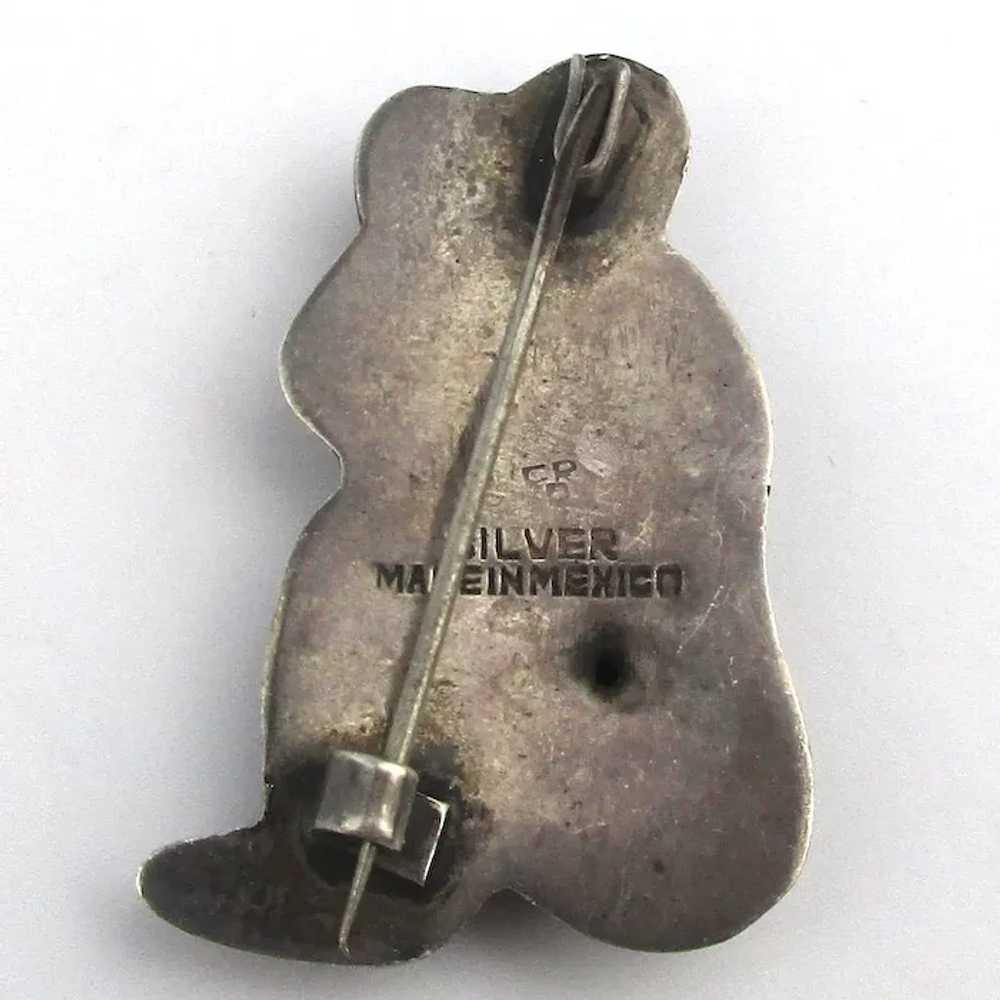 Early Mexican Sterling Silver Sleeping Mexican Pi… - image 3