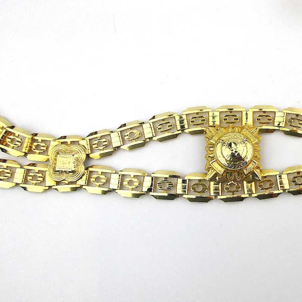 Vintage Fancy Golden Link Belt or Gorgeous Neckla… - image 2