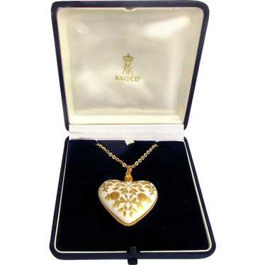 Vintage 1979 Kaiser Porcelain Heart ~ Mother's Da… - image 1