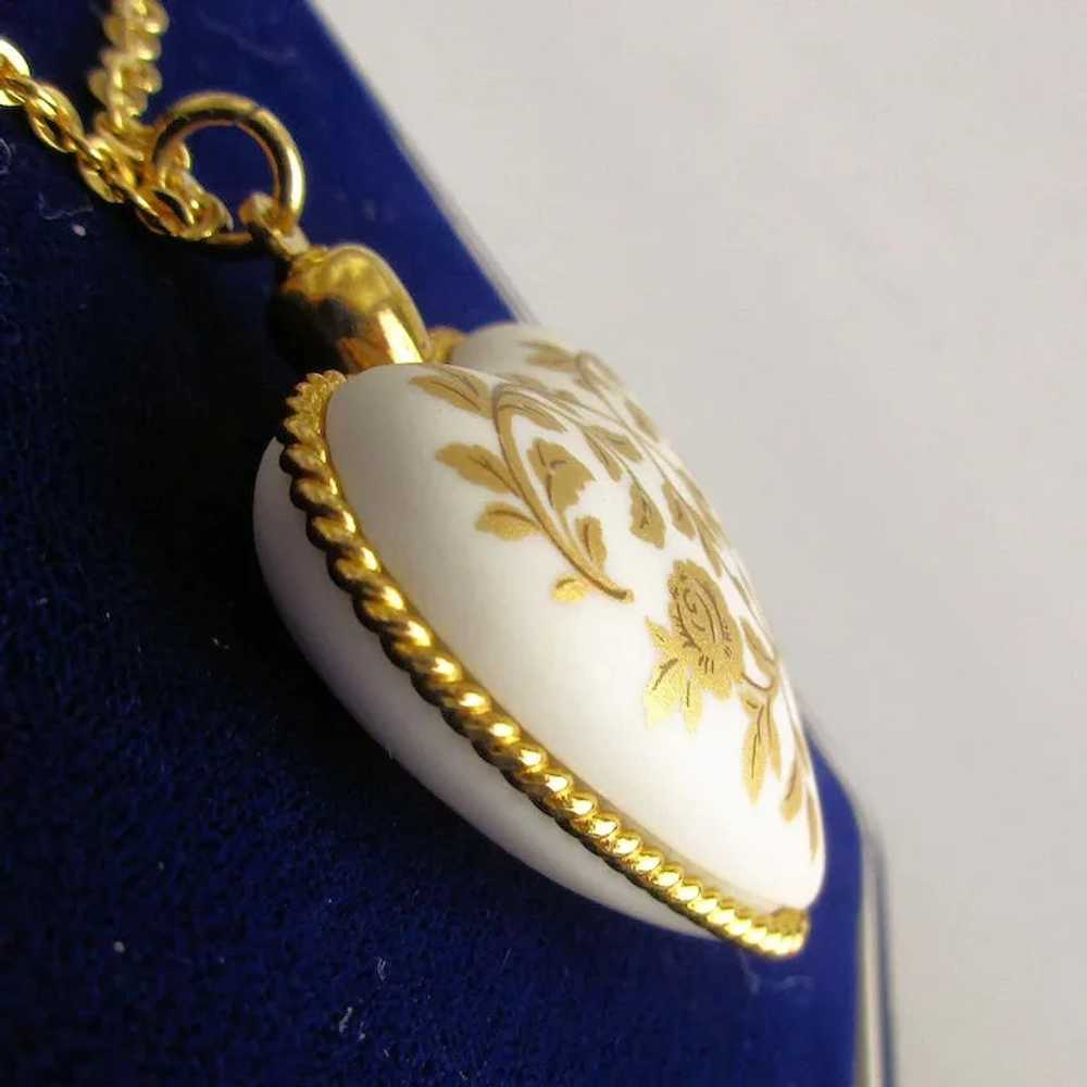 Vintage 1979 Kaiser Porcelain Heart ~ Mother's Da… - image 9