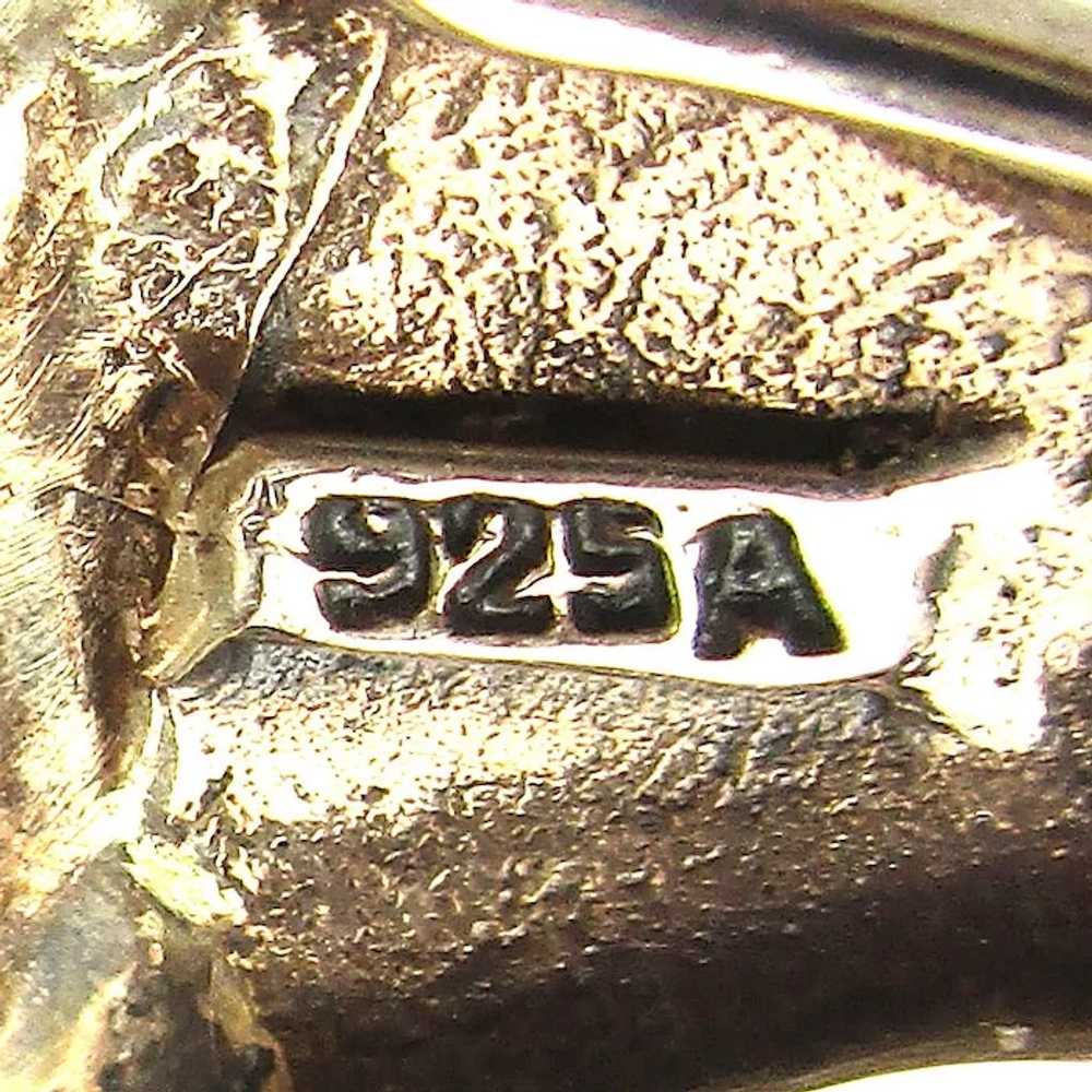 Gorgeous Sterling Silver Marcasite Ring - It Fans… - image 5