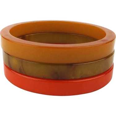 Stack of Bakelite Bangle Bracelets