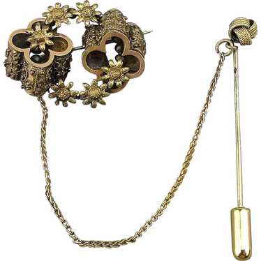 Victorian Two-Piece Brooch Pin / Stick Pin Combo A