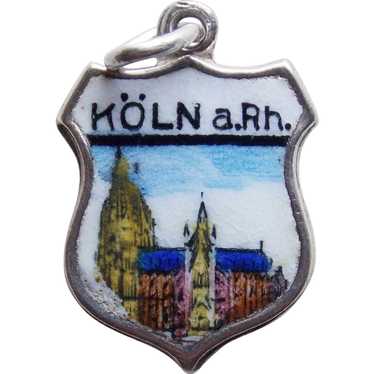 800 Silver & Enamel KOLN Cologne Vintage Estate C… - image 1