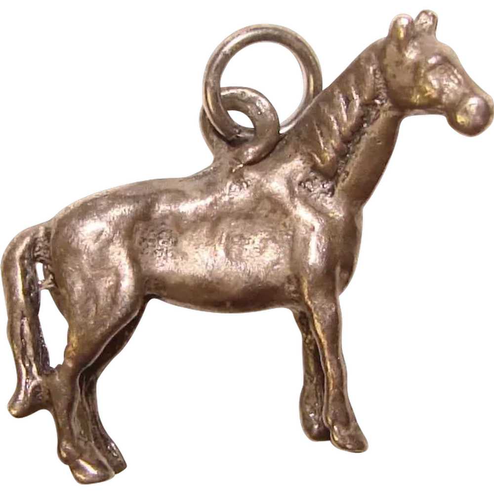 Awesome Sterling HORSE Vintage Charm - image 1