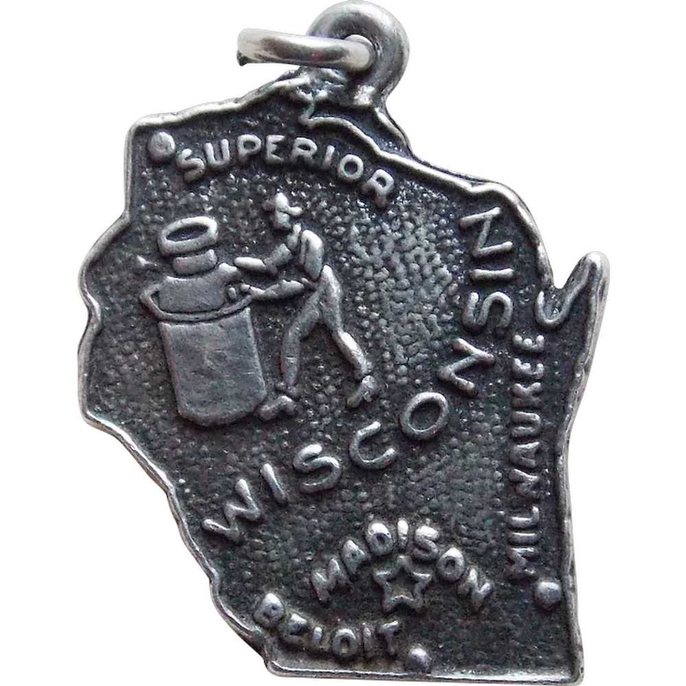 Sterling Wisconsin Vintage Charm - State Souvenir - image 1