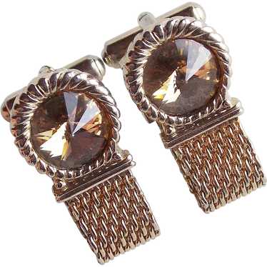 Awesome RIVOLI RHINESTONE Mesh Wrap Vintage Cuffl… - image 1