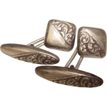 Gorgeous STERLING Antique Ornate Cufflinks