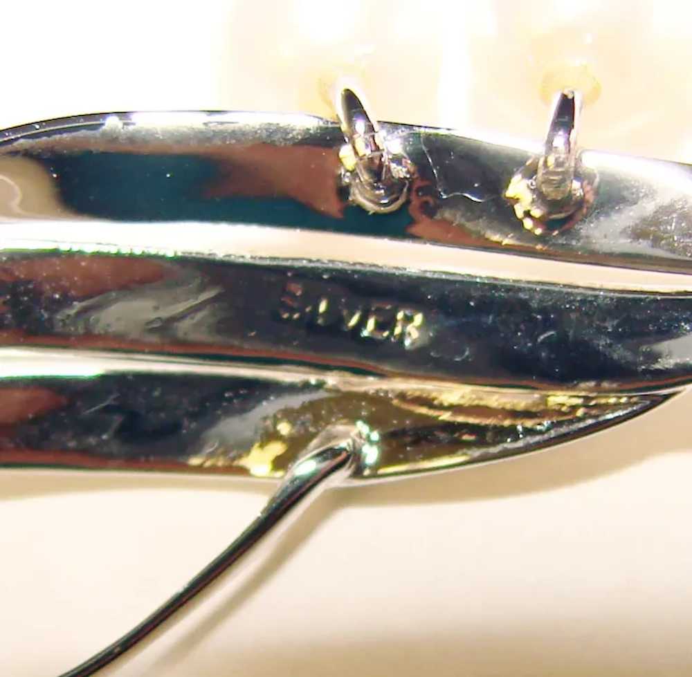 Beautiful Sterling & Akoya Cultured Pearls Vintag… - image 3