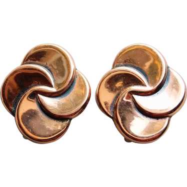 Fabulous RENOIR Vintage Clip Earrings - Modernist 