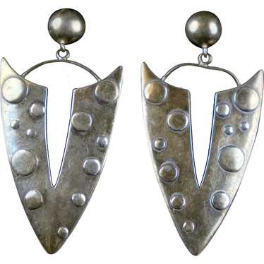 Unique Mod Sterling Silver Earrings