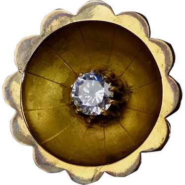Enchanting Victorian 9ct Gold Paste Pin - image 1