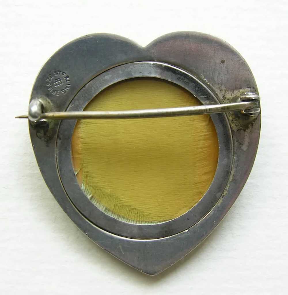Unger Art Nouveau Love's Dream Sterling Heart Loc… - image 2