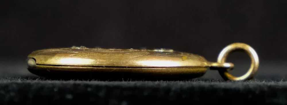 Art Nouveau Gold Filled Locket Paste Jewels - image 4