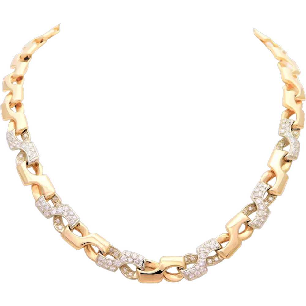 Diamond Infinity Link Necklace - image 1