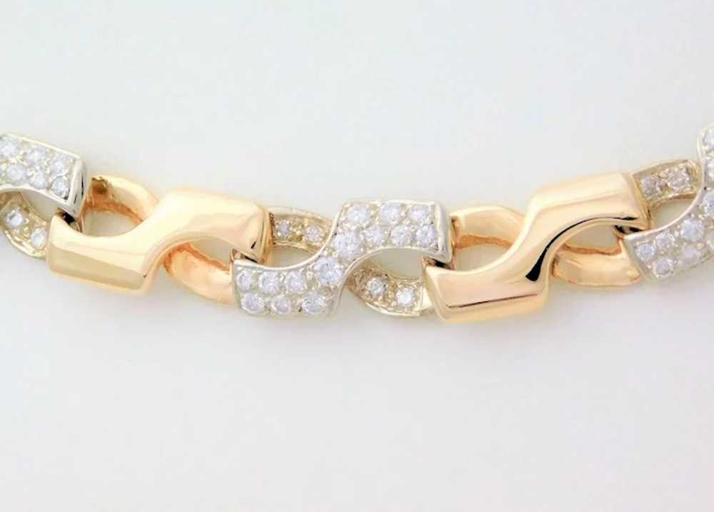 Diamond Infinity Link Necklace - image 4