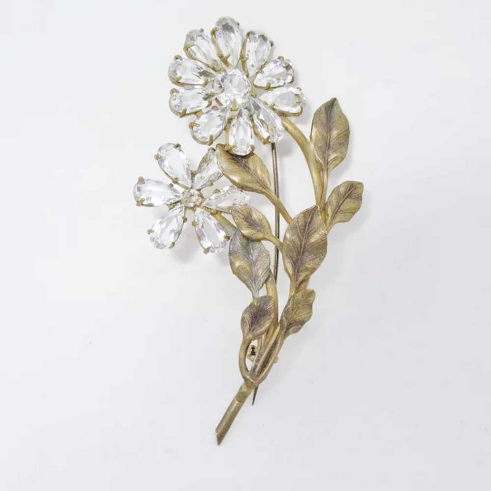 Charming Dimensional Sparkling Flower Pin - image 4