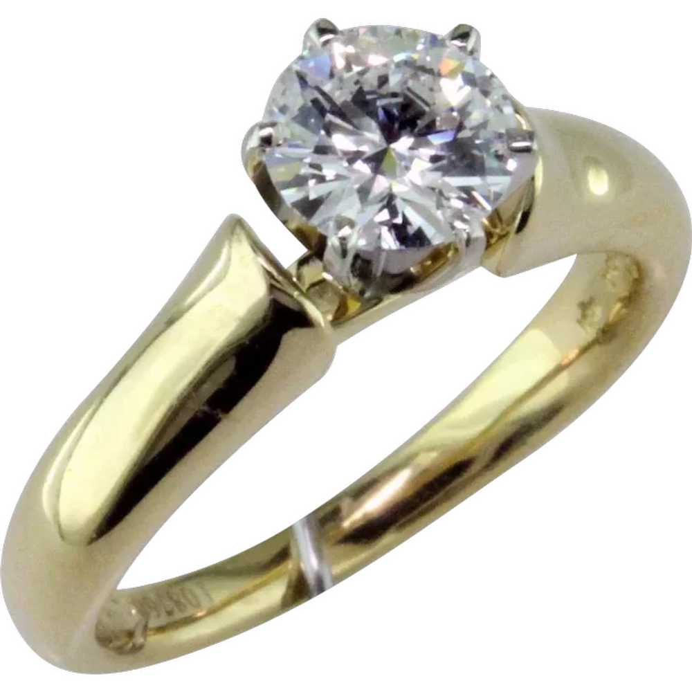 1 ct D Internally Flawless Diamond 18 Karat Gold … - image 1