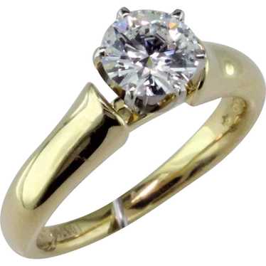 1 ct D Internally Flawless Diamond 18 Karat Gold … - image 1