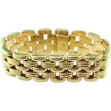 18K Yellow Gold Heavy Link Bracelet