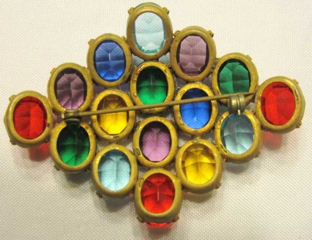 Multi-Colored Brooch, Circa 1930's - image 2