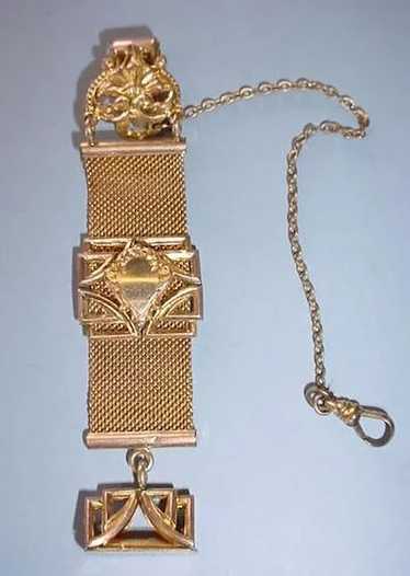 VINTAGE Fancy Gentleman's Watch Chain and Fob Bri… - image 1