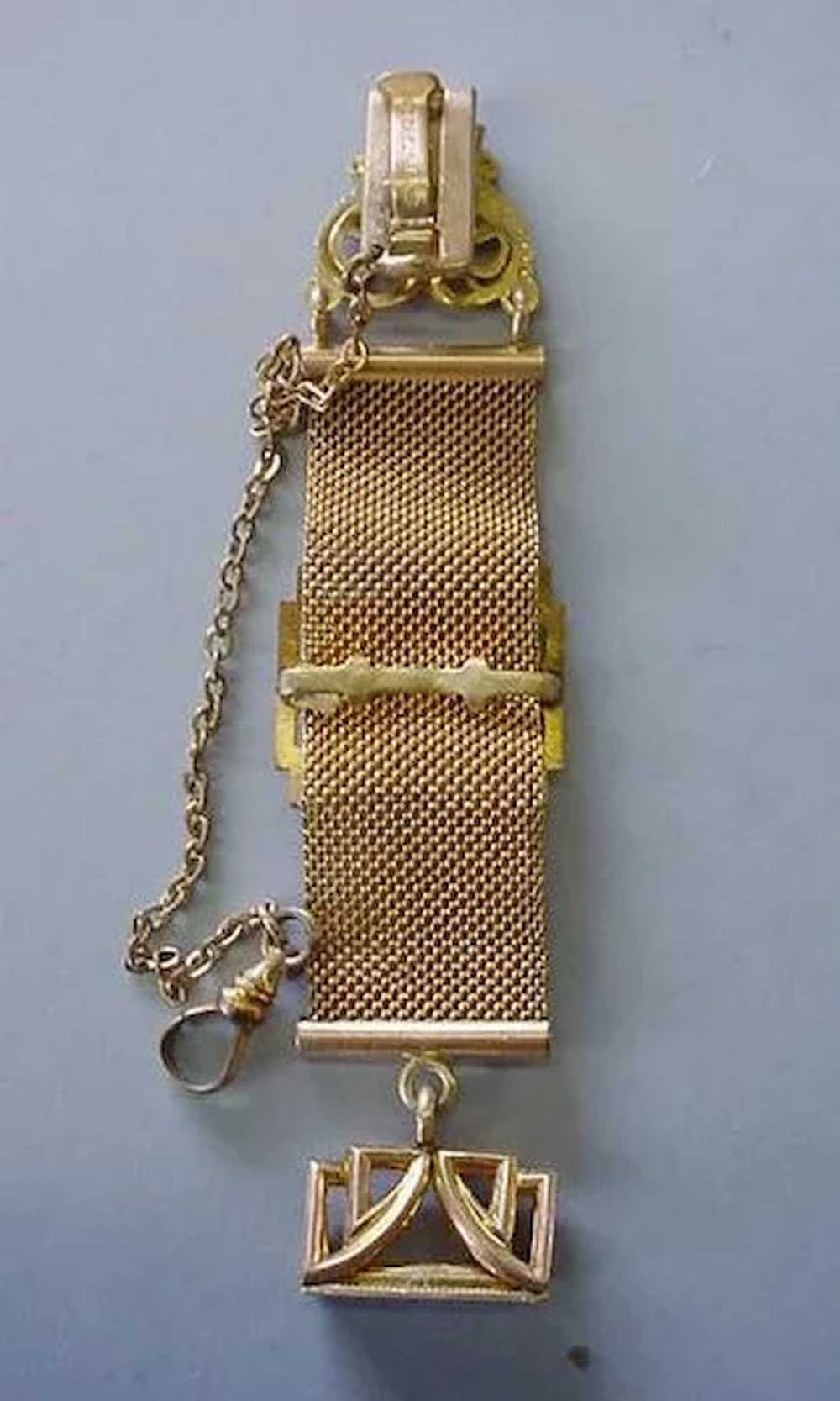 VINTAGE Fancy Gentleman's Watch Chain and Fob Bri… - image 2