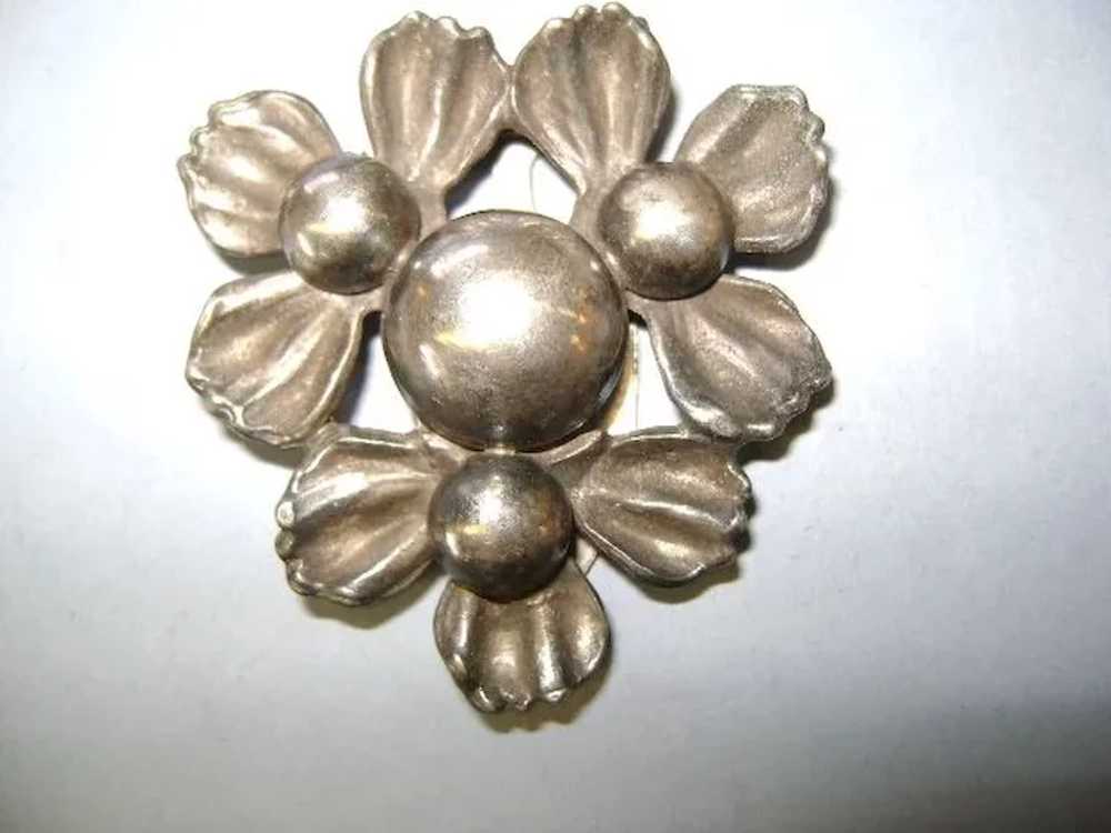 VINTAGE Classy Dress Clip Flower - image 1