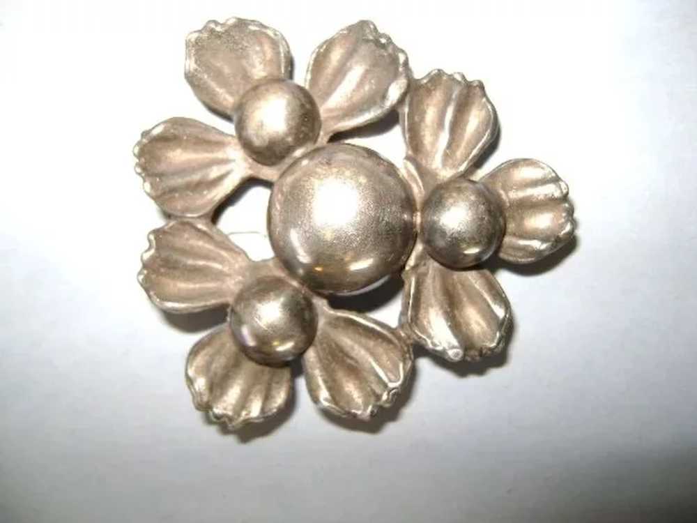 VINTAGE Classy Dress Clip Flower - image 3