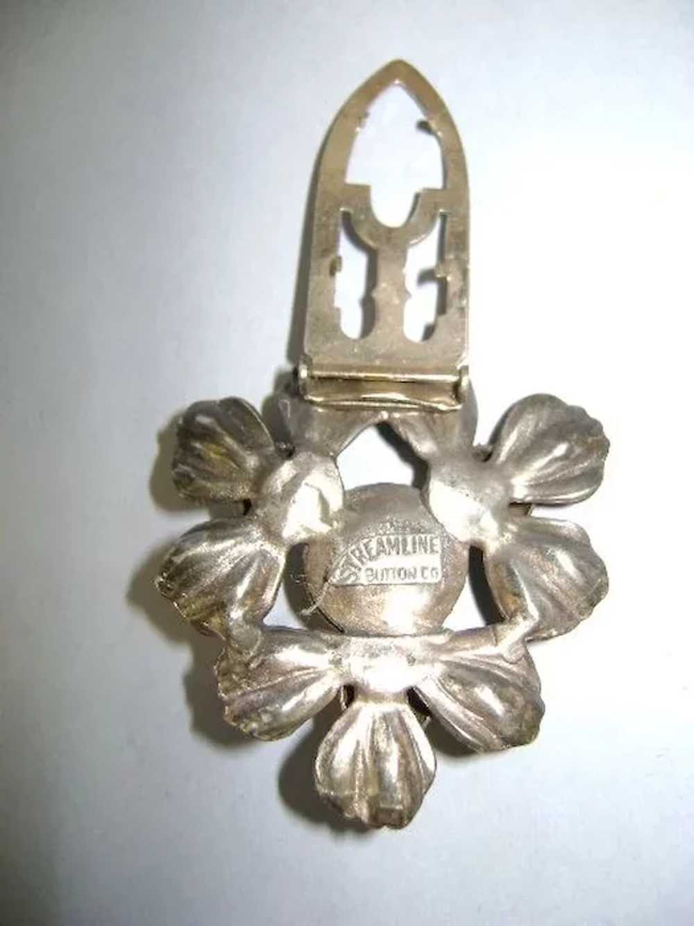 VINTAGE Classy Dress Clip Flower - image 6