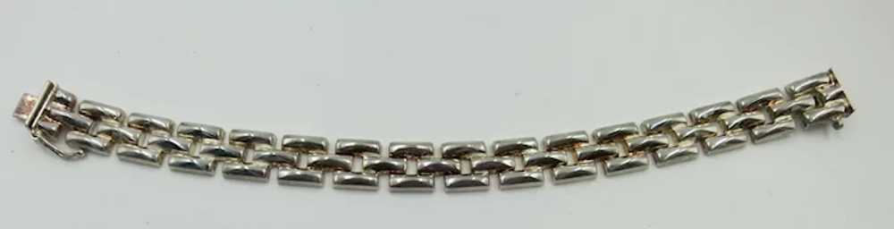 VINTAGE Sterling Bracelet 15 Links Made in Italy - image 6