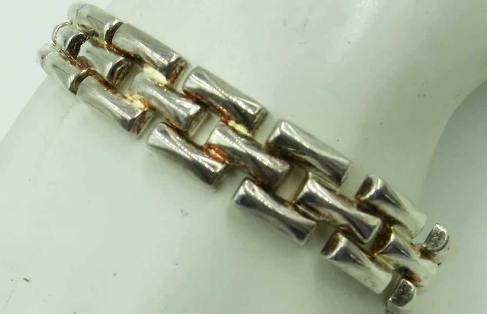 VINTAGE Sterling Bracelet 15 Links Made in Italy - image 8