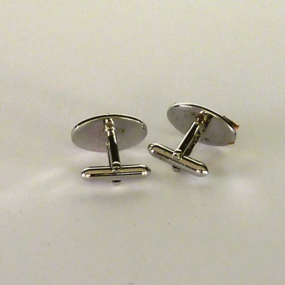 Silver and Gold Tone Swank Eagle Cufflinks Cuff L… - image 2