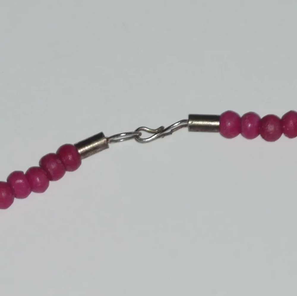 Hot Pink Pukka Bead and Fish Statement Necklace - image 4