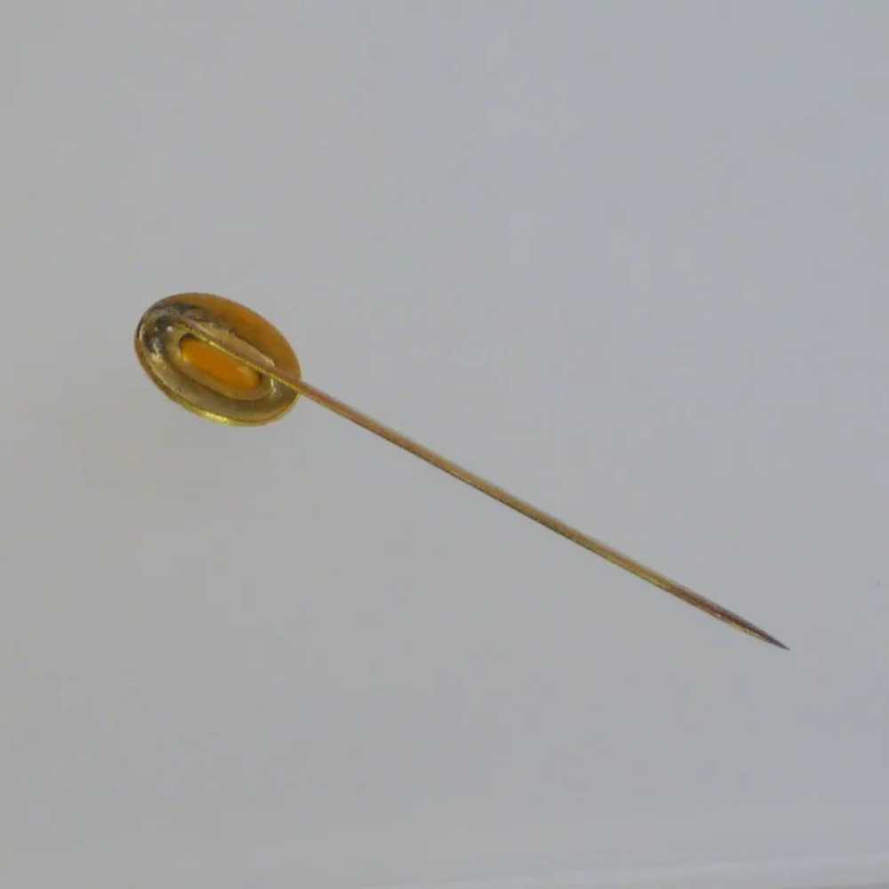 Victorian Amber Stick Pin Cravat - image 2