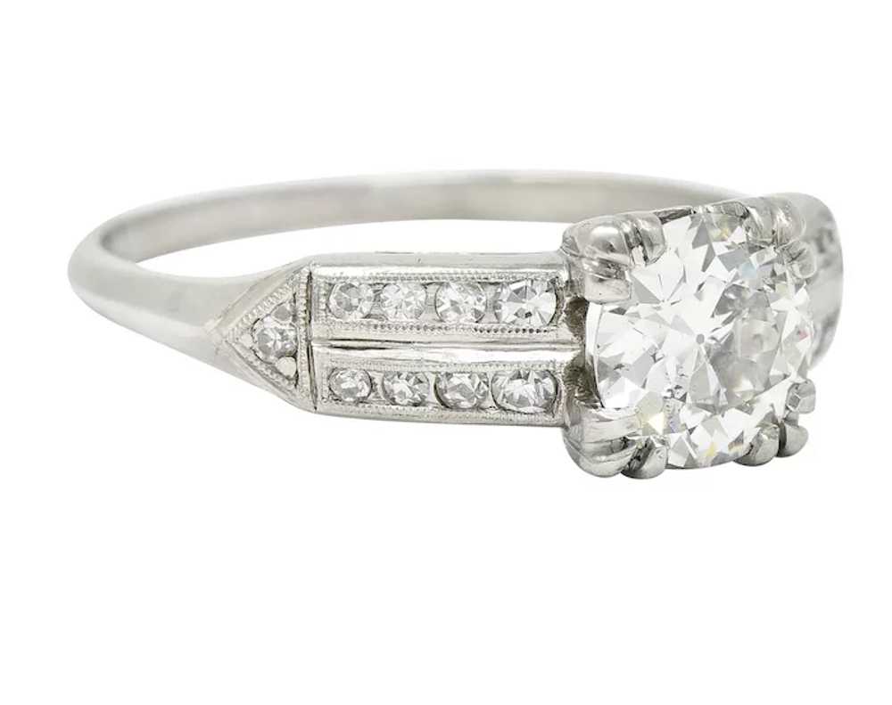 1950's Mid-Century 1.37 CTW Diamond Platinum Poin… - image 2