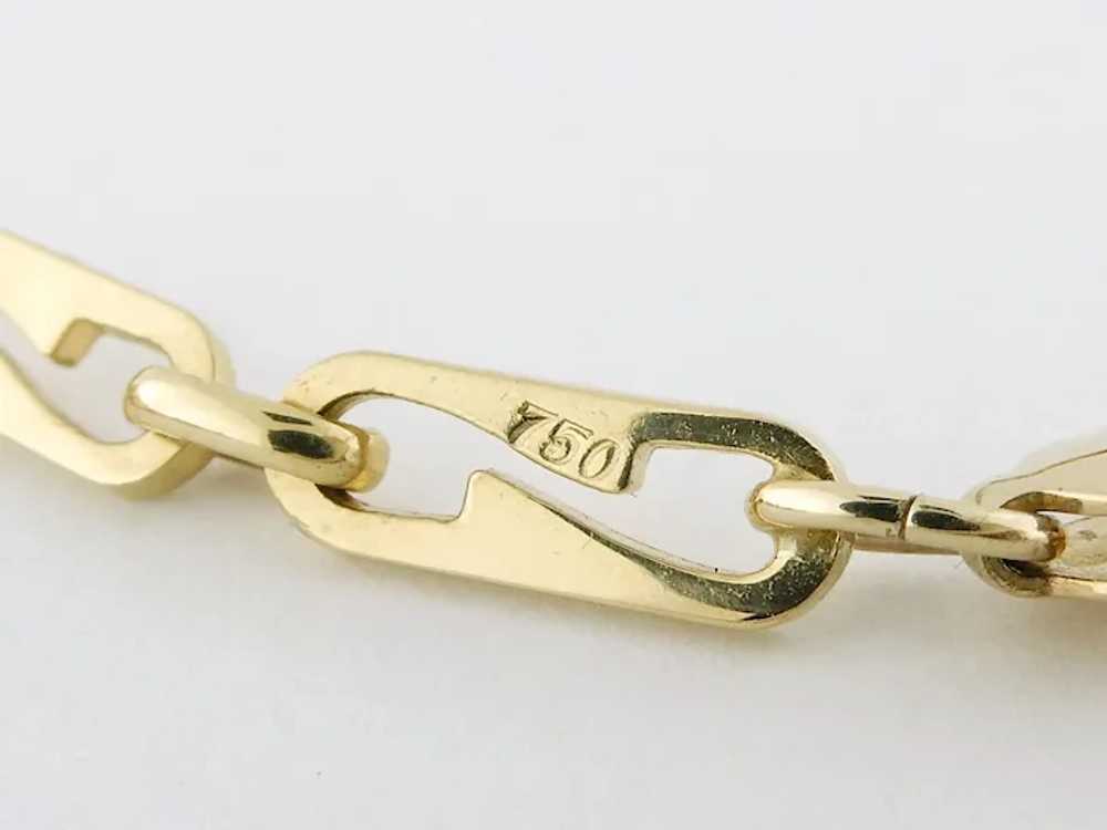 Vintage Estate 18K Yellow Gold Fancy Link Unisex … - image 5